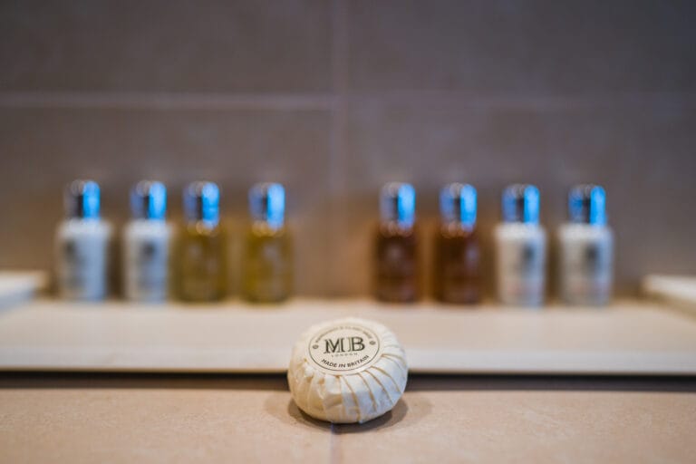 Junior suite bathroom with utilities