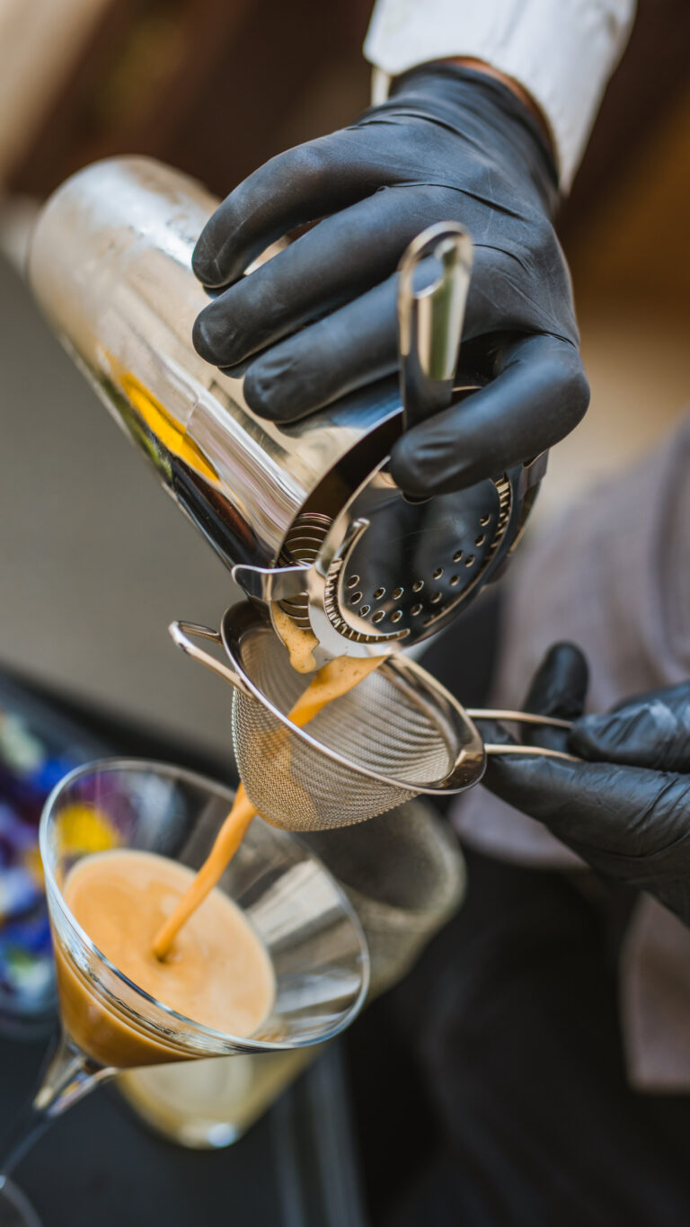 Preparation of an espresso martini