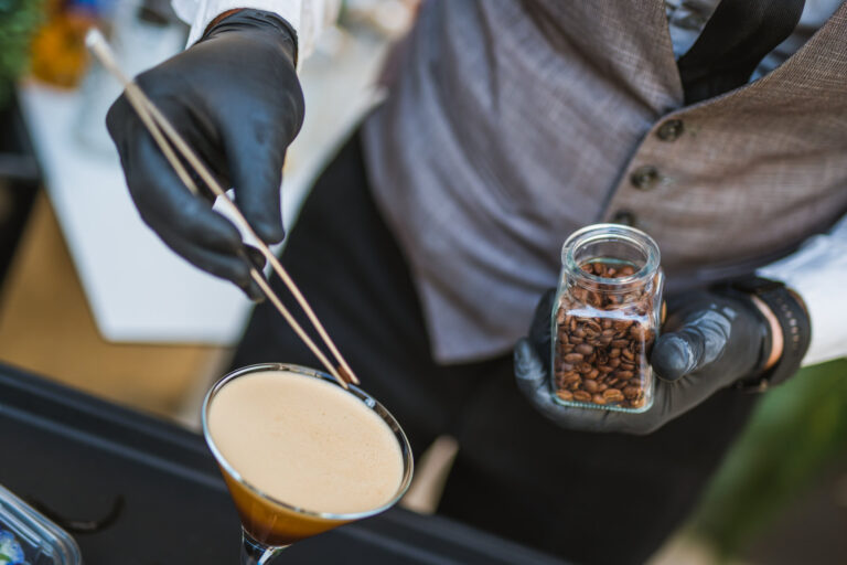Preparation of an espresso martini