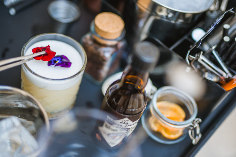 A cocktail, artistic shot