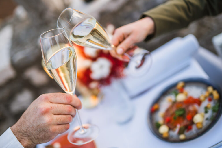 Champagne toast