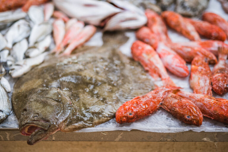 Split fish market, fresh fish