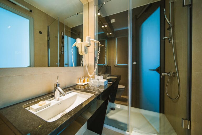 Superior double or twin room bathroom with the shower