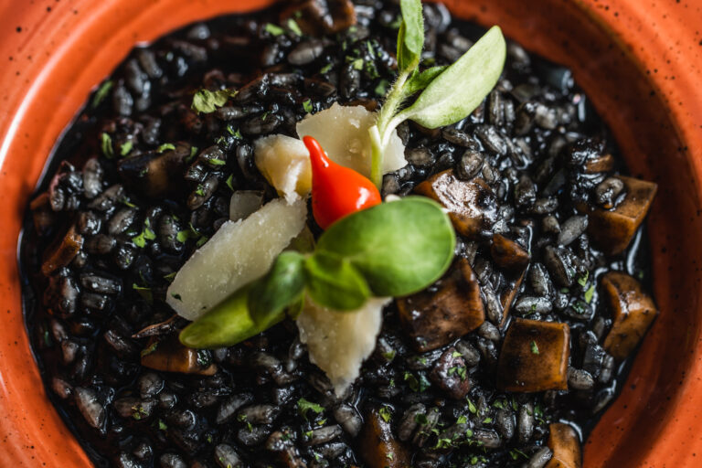 Black risotto