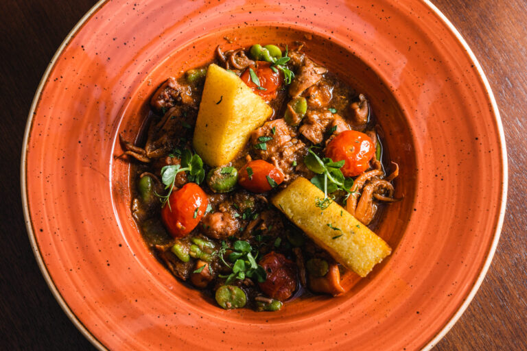 Shortfin squid stew