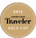 2015 Traveler gold list award