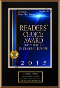 Condé Nast Traveller award 2015