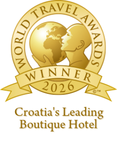 World Travel Awards – Croatia’s Leading Boutique Hotel 2026 badge